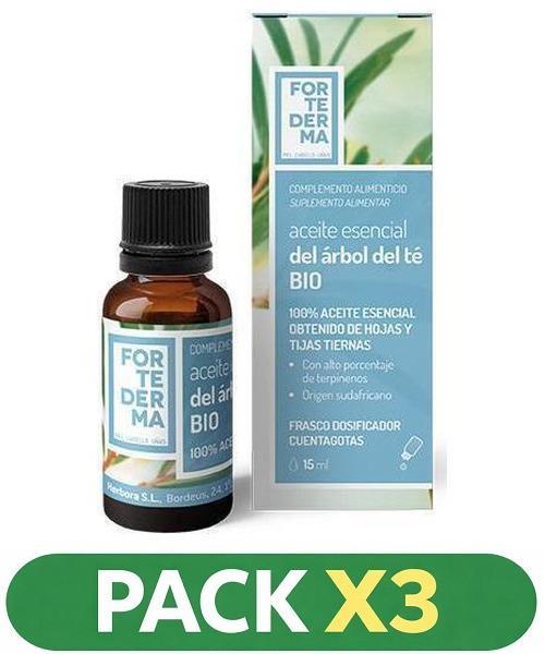 Pack x3 Aceite Arbol de Té Bio - Herbora - 15 ml.