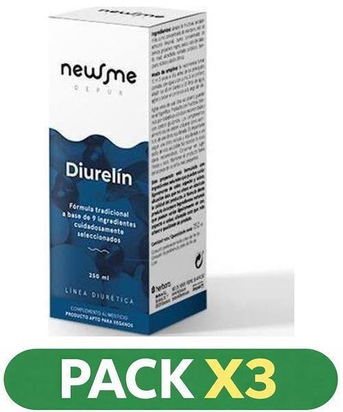 Pack x3 Newme Depur Diurelín - Herbora - 250 mililitros