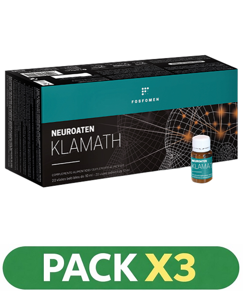 Pack x3 Fosfomen - Neuroaten Klamath - Herbora - 20 viales (Memory)