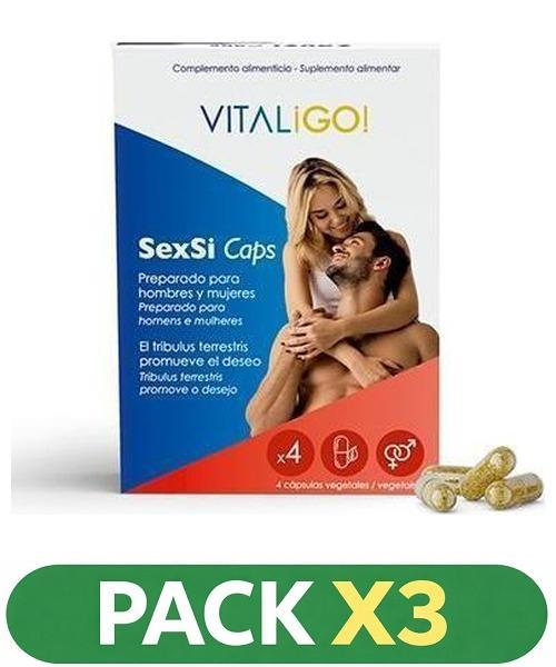 Pack x3 Enerline SexSi Caps - Herbora - 4 cápsulas