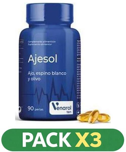 Pack x3 Venarol - Ajesol - Herbora - 90 perlas 