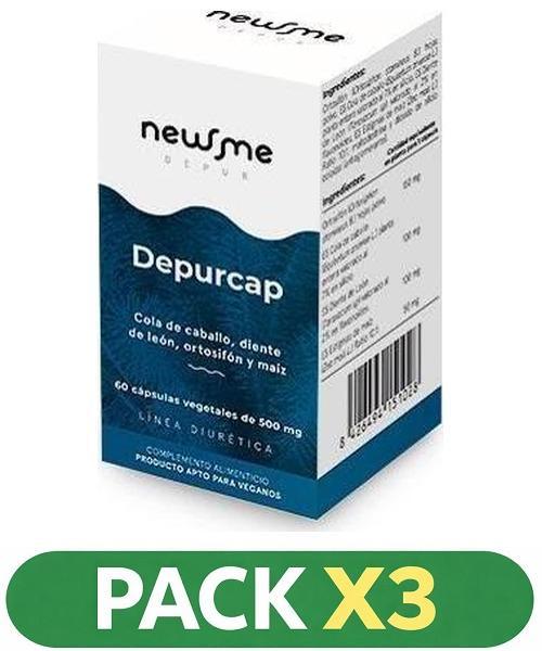 Pack x3 Newme Depur - Depurcap - Herbora - 60 cápsulas