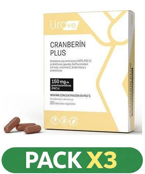 Pack x3 Cranberin Plus - Herbora - 30 cápsulas