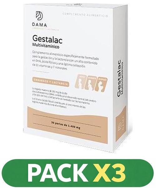 Pack x3 Gestalac Multivitaminico - Herbora - 30 perlas