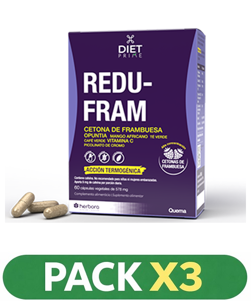 Pack x3 Redufram - Herbora - 60 cápsulas