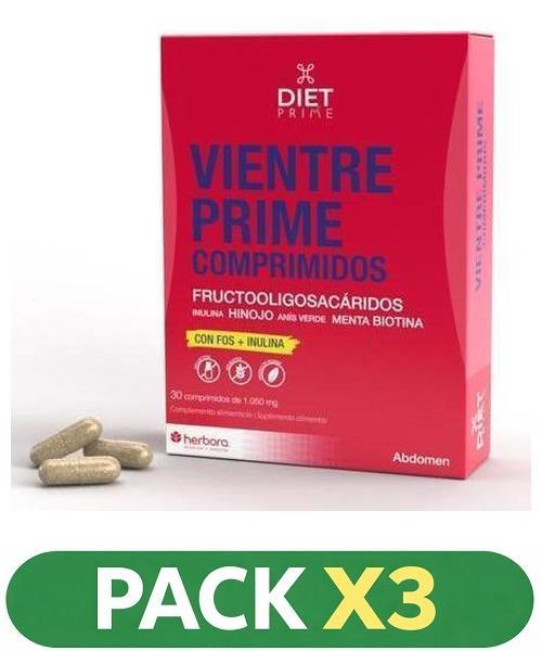 Pack x3 Vientre Prime - Herbora - 30 comprimidos