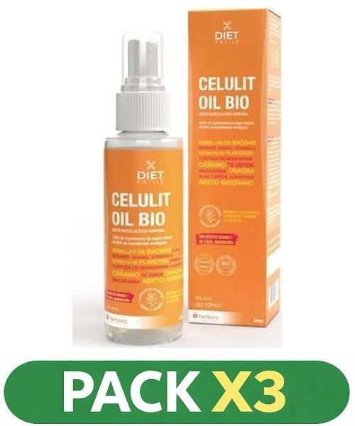 Pack x3 Celulit Oil Bio - Herbora - 125 ml.