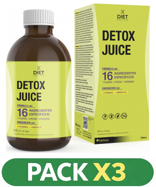 Pack x3 Detox Juice - Herbora - 500 ml.