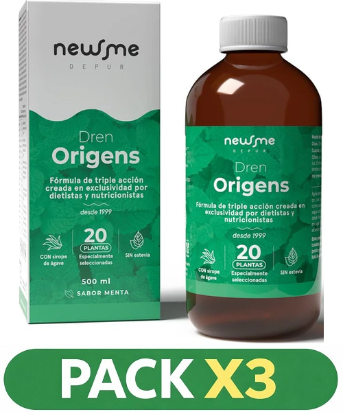 Pack x3 Bodylínea Dren Origens - Herbora - 500 mililitros