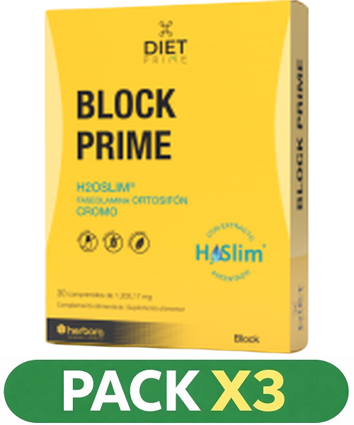 Pack x3 Block Prime - Herbora - 30 comprimidos