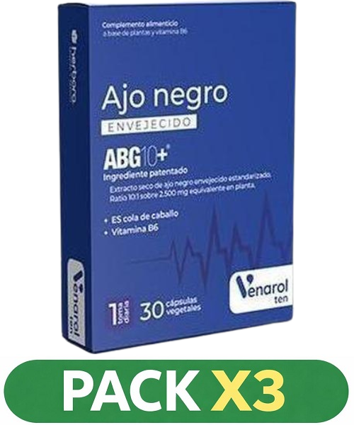 Pack x3 Ajo Negro Envejecido - Herbora - 30 cápsulas