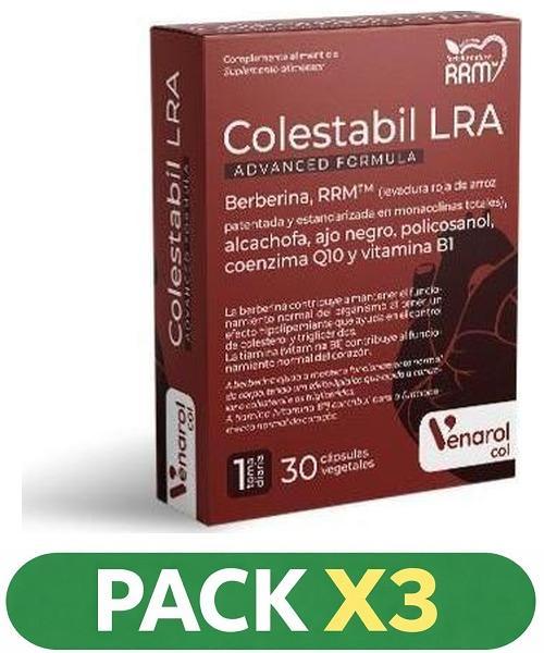 Pack x3 Venarol - Colestabil LRA - Herbora - 30 cápsulas