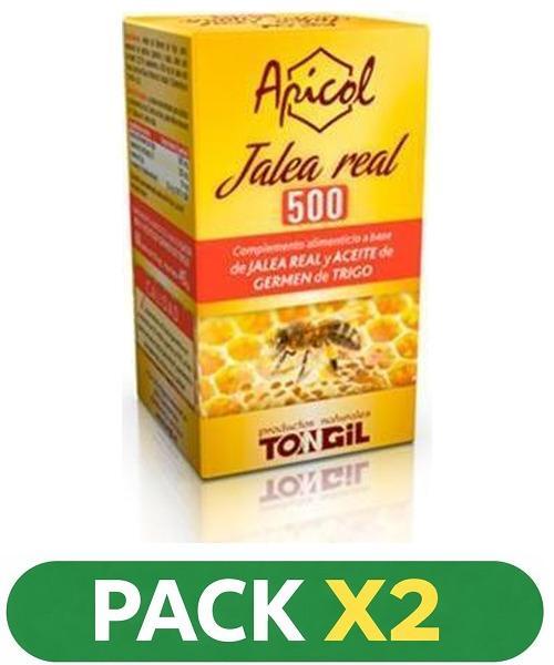Pack x2 Apicol - Jalea Real 500 - Tongil - 60 perlas