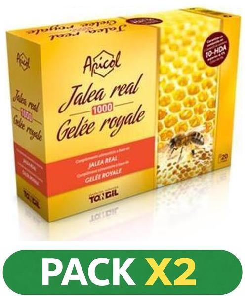 Pack x2 Apicol - Jalea Real 1000 - Tongil - 20 viales