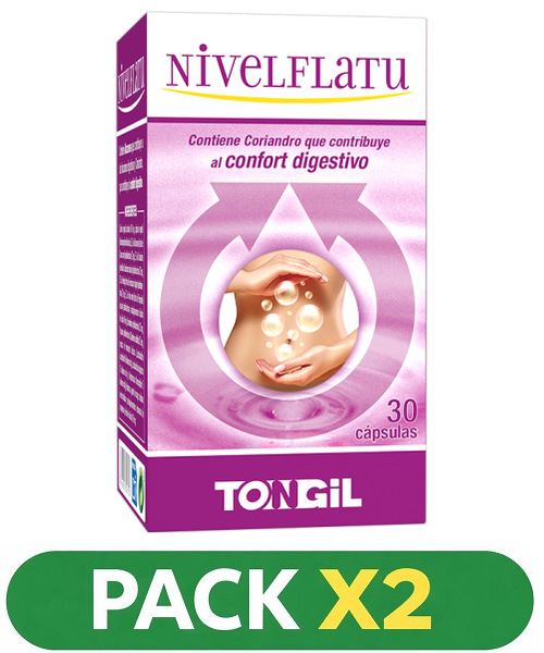 Pack x2 Niveles de Vida - Nivelflatu - Tongil - 30 cápsulas