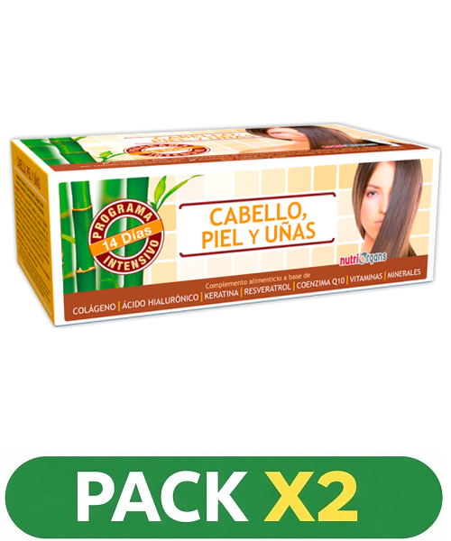 Pack x2 Nutriorgans - Cabello, Piel y Uñas - Tongil - 14 viales