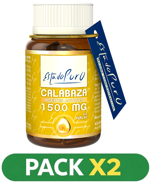 Pack x2 Estado Puro - Calabaza 1500 mg. - Tongil - 60 perlas