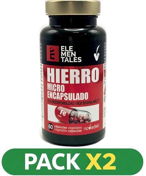 Pack x2 Hierro Microencapsulado - Novadiet - 60 cápsulas vegetales