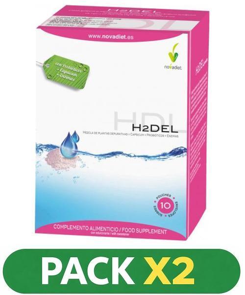 Pack x2 H2Del - Novadiet - 10 Sobres