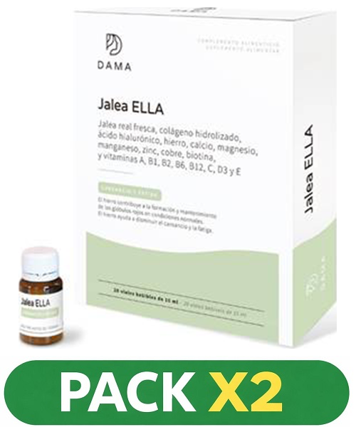 Pack x2 DAMA - Jalea Ella (Hierromin) - Herbora - 20 Viales