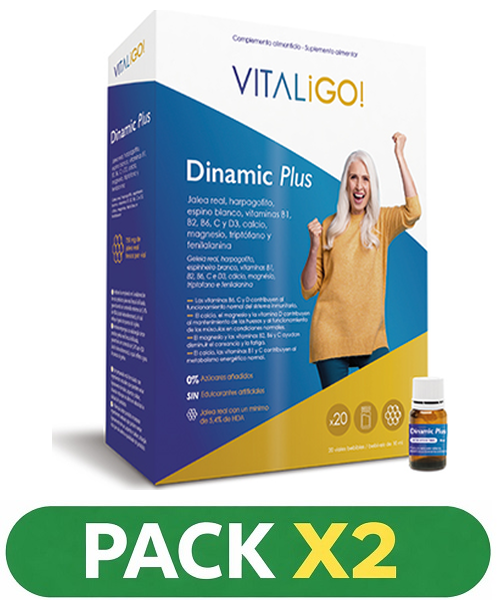Pack x2 VitaliGo - Dinamic Plus - Herbora - 20 viales