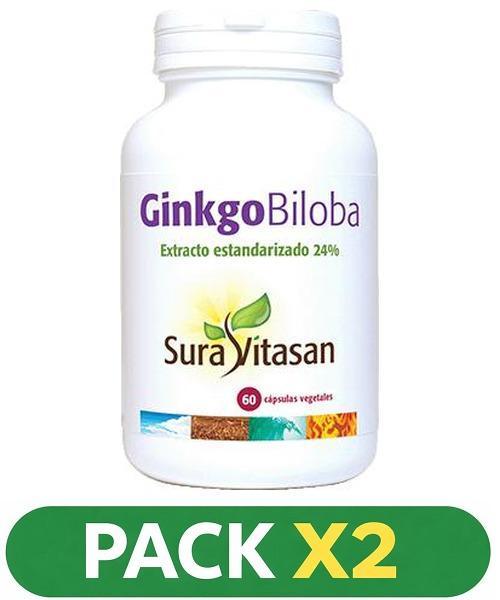 Pack x2 Ginkgo Biloba - Sura Vitasan - 60 cápsulas