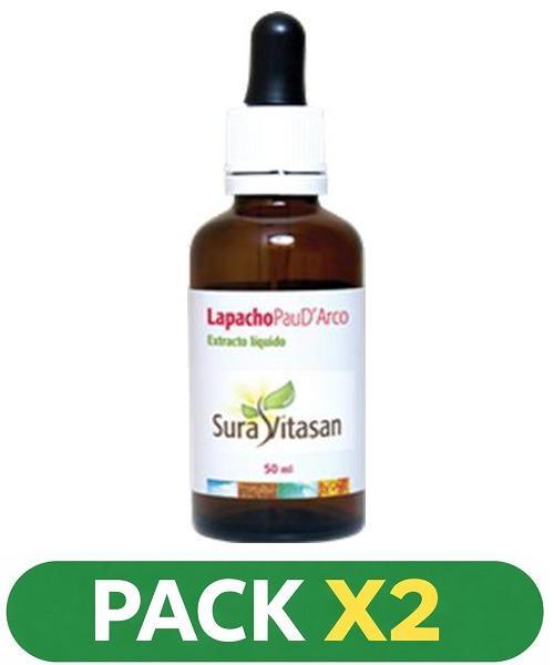 Pack x2 Lapacho Pau D'arco Extracto Líquido - Sura Vitasan - 50 ml.