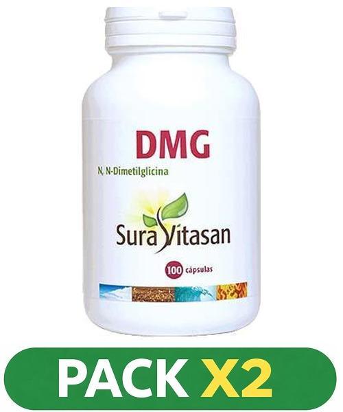 Pack x2 DMG N, N-Dimetilglicina 125 mg. - Sura Vitasan - 100 cápsulas