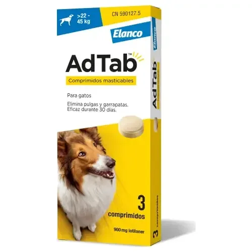 Adtab Dog 900mg 3 Comp Masticables