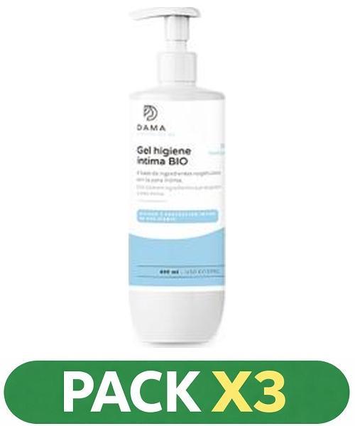 Pack x3 DAMA - Gel higiene íntima BIO - Herbora - 400 ml.