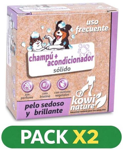 Pack x2 kowi Champú + Acondicionador Sólido - Pinisan - 70 gramos