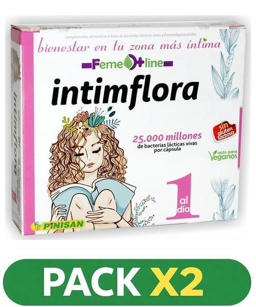 Pack x2 Feme Line - Intimflora - Pinisan - 30 cápsulas