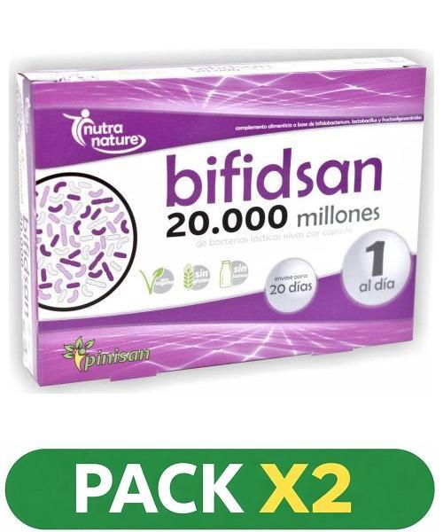 Pack x2 Bifidsan - Pinisan - 20 cápsulas