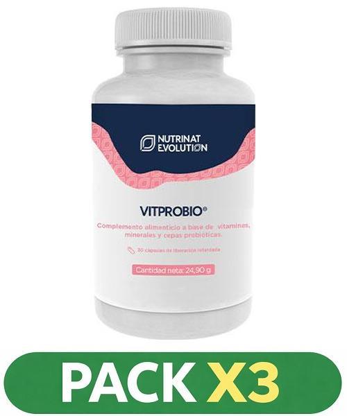 Pack x3 Vitprobio - Nutrinat Evolution - 30 cápsulas