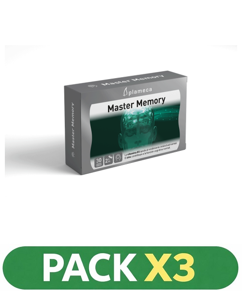 Pack x3 Master Memory - Plameca - 30 cápsulas