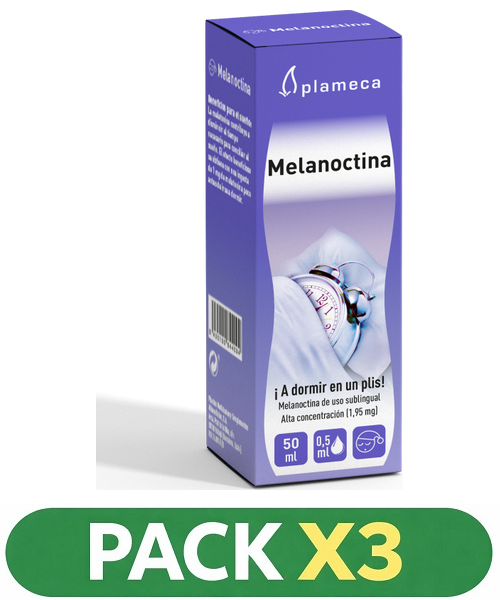 Pack x3 Melanoctina ¡A Dormir En Un Plis! - Plameca - 50 ml.