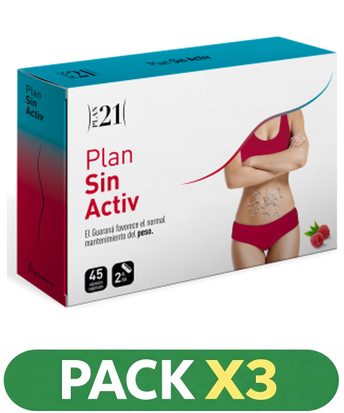 Pack x3 Plan 21 Sin Activ - Plameca - 45 cápsulas