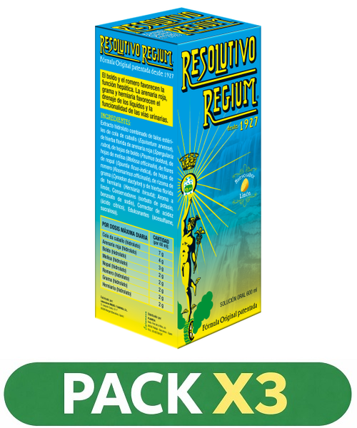 Pack x3 Resolutivo Regium - Plameca - 600 ml.