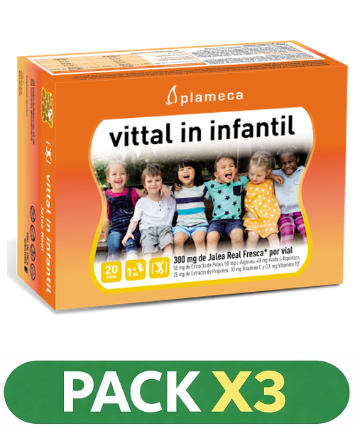 Pack x3 Vittal In Infantil  - Plameca - 20 viales