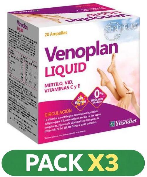 Pack x3 Venoplan Liquid - Ynsadiet - 20 ampollas