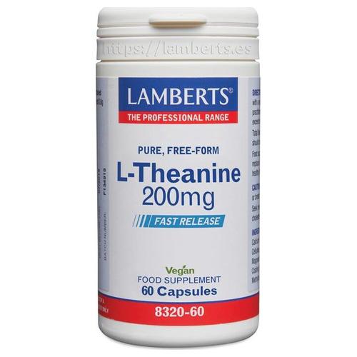 L-Teanina 200 mg - Lamberts - 60 cápsulas