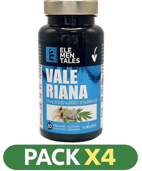 Pack x4 Valeriana - Novadiet - 30 cápsulas vegetales