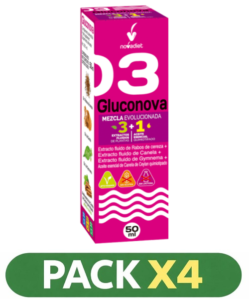 Pack x4 Gluconova - Novadiet - 50 ml.
