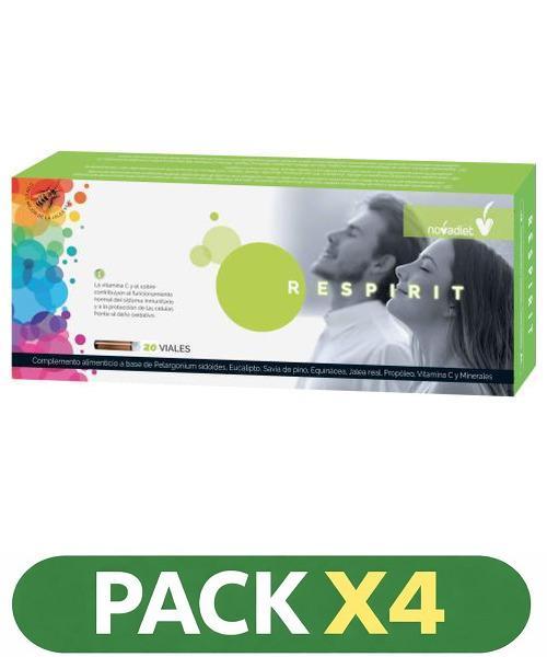 Pack x4 Respirit - Novadiet - 20 viales