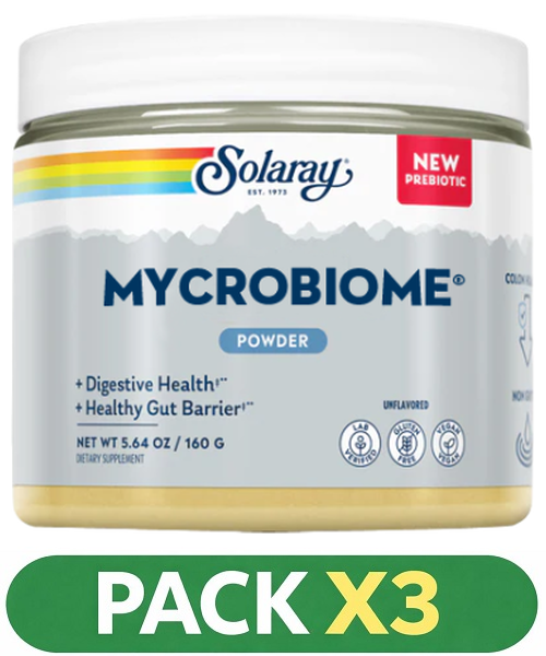 Pack x3 Mycrobiome (R) - Solaray - 160 gramos