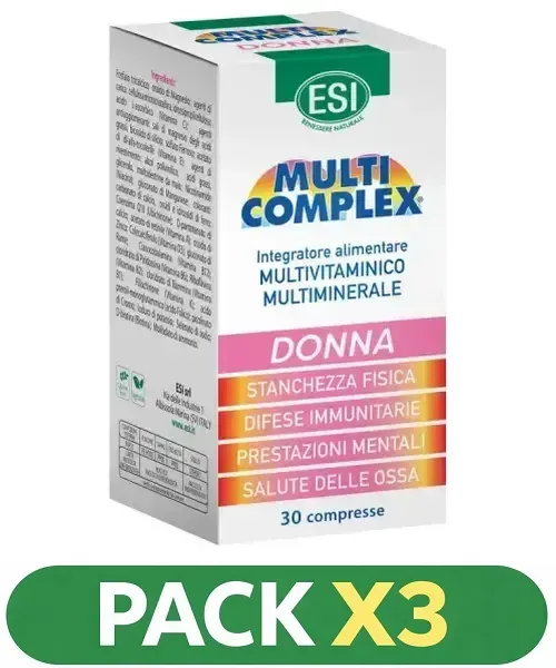 Pack x3 Multicomplex Mujer - ESI - 30 comprimidos