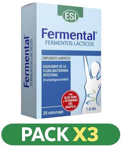 Pack x3 Fermental Max - ESI - 20 cápsulas