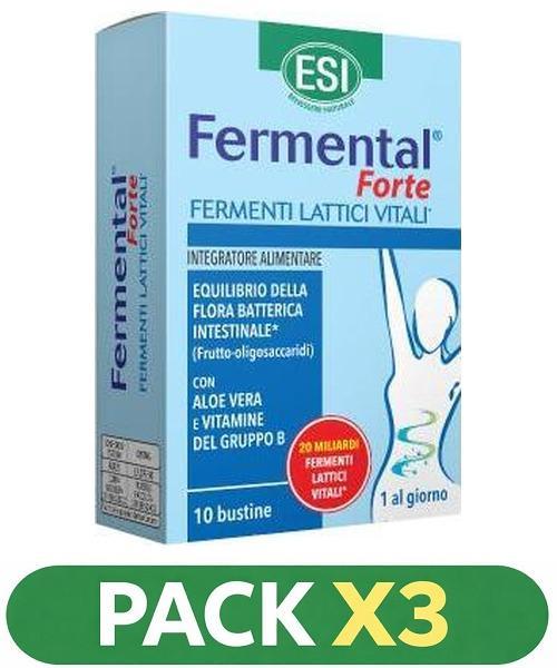 Pack x3 Fermental Forte Sobres - ESI - 10 sobres