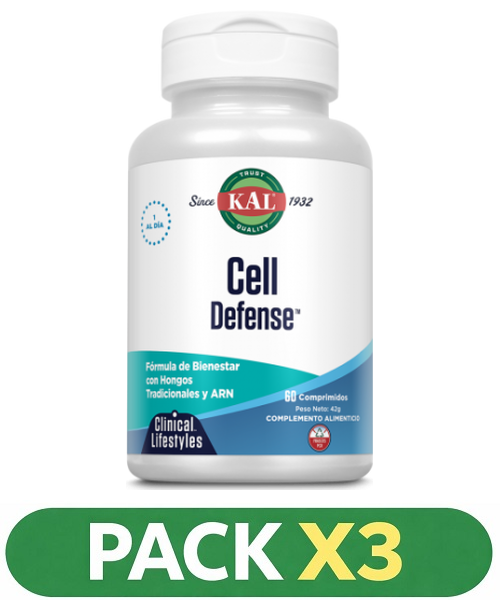 Pack x3 Cell Defense - KAL - 60 comprimidos