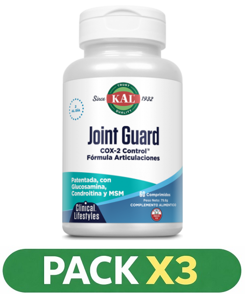 Pack x3 Joint Guard Cox-2 - KAL - 60 comprimidos